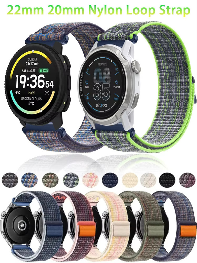 Uhrenarmband Nylon, 22/20 mm, Unisex, Bunt - Bild 5