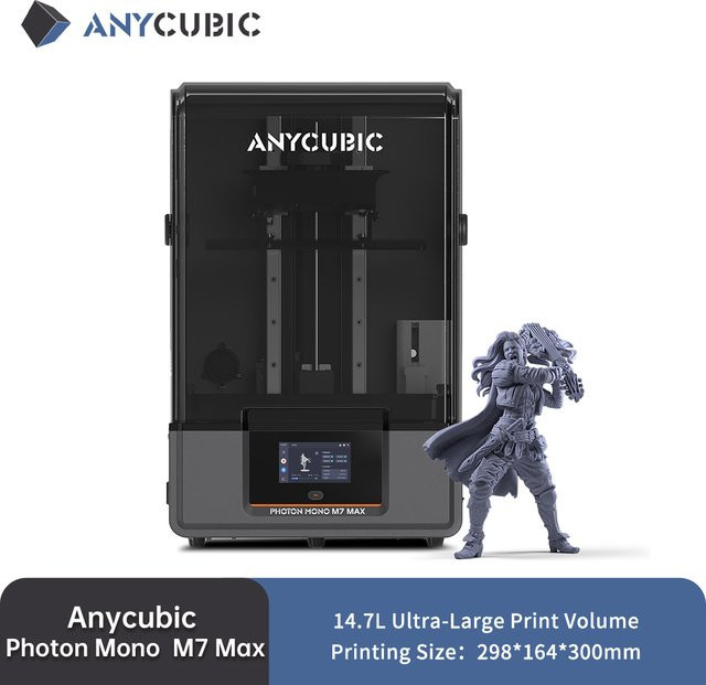 Anycubic Photon Mono M7 Max AE Version 7k Mono LCD Resin 3D-Drucker mit ultra großem Druckvolumen und COB Lichtquelle - Bild 1