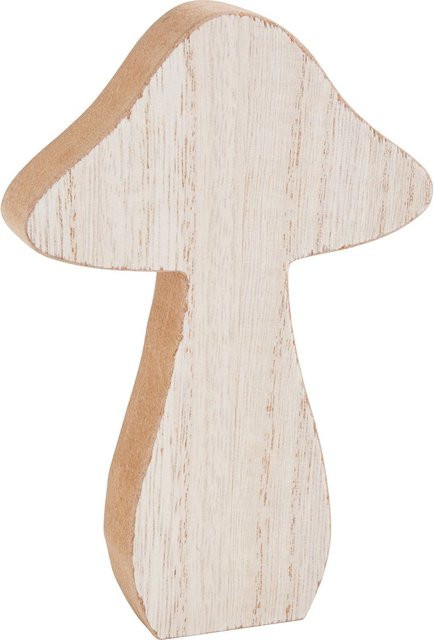 VBS Holzpilz Mike in Beige und Weiß zur Dekoration - Bild 1
