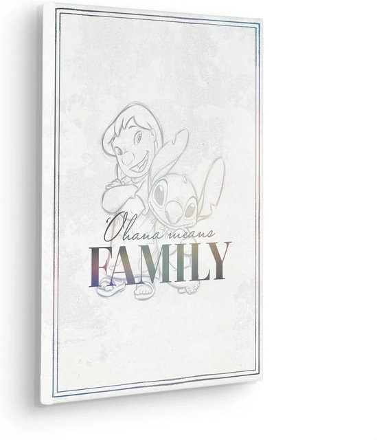 Komar Keilrahmenbild Lilo & Stitch Family Goals, Multicolor, B: 30 cm, H: 40 cm - Bild 1