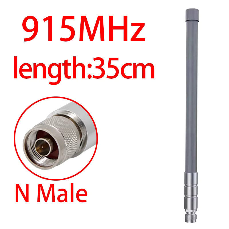 GIZONT LoRa Omni Glasfaser Antenne für Meshtastic und Helium Hotspot, 868MHz/915MHz, N-Stecker, Grau - Bild 1