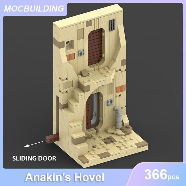 MOCBUILDING Star Wars Tusken Raider Angriff oder Anakin's Hovel, Bausteine, Weltraum - Bild 1