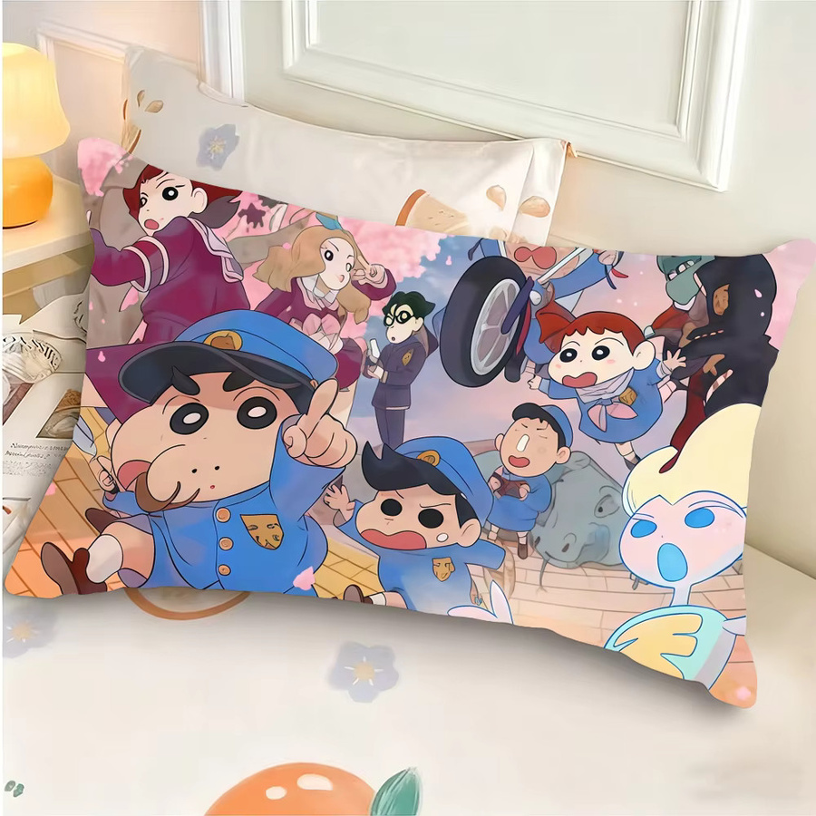 Potdemiel Anime Crayon Shin Chan Rechteckiger Kissenbezug, Mehrfarbig - Bild 3