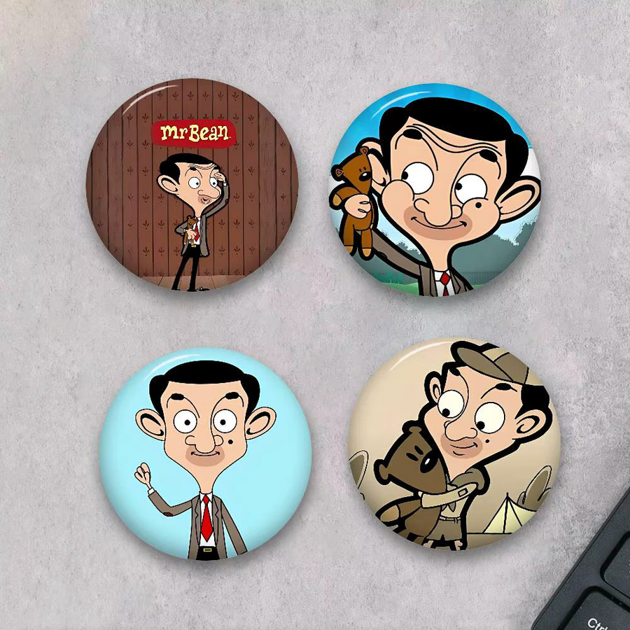 Kayou Brosche Cartoon Animation Mr Bean, Bunt, Unisex - Bild 2