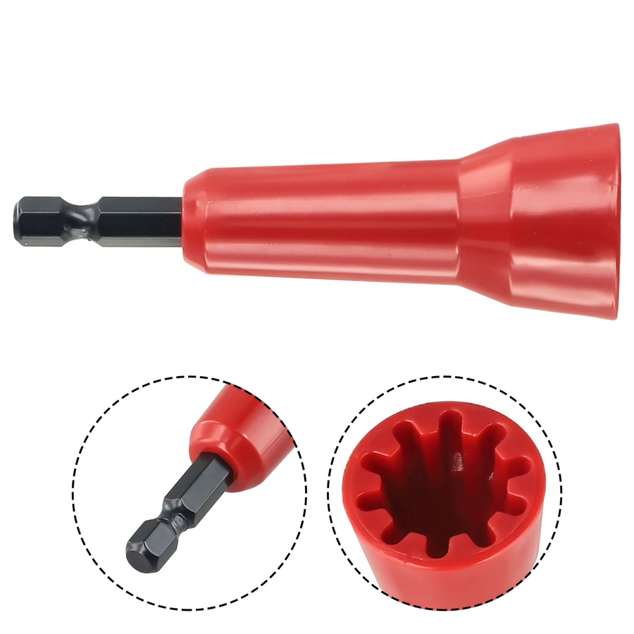 Vibratite Automatische Elektrische Abisolierzange in Rot für Bohrmaschinen zum Kabel abisolieren und verdrehen - Bild 4