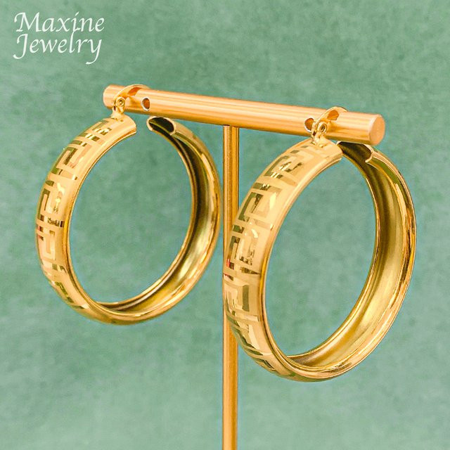 HIPUNK Creolen, 18K vergoldet, Gold, Damen - Bild 1