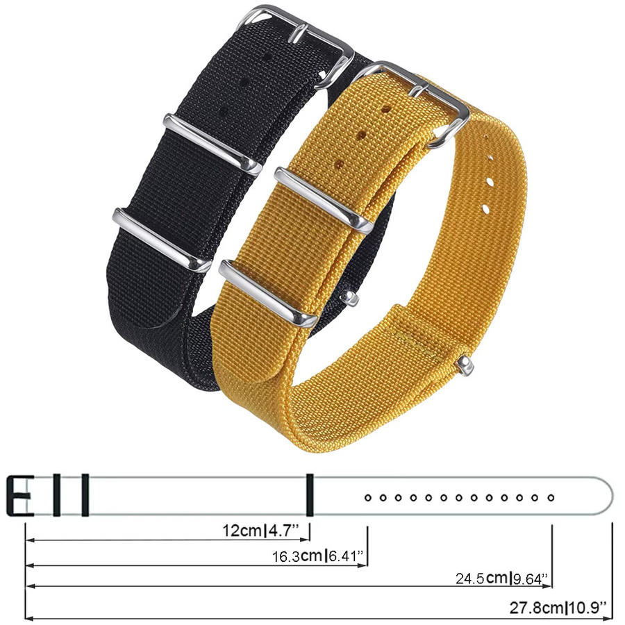 Uhrenarmband Nylon, Textil/NATO, Unisex - Bild 3