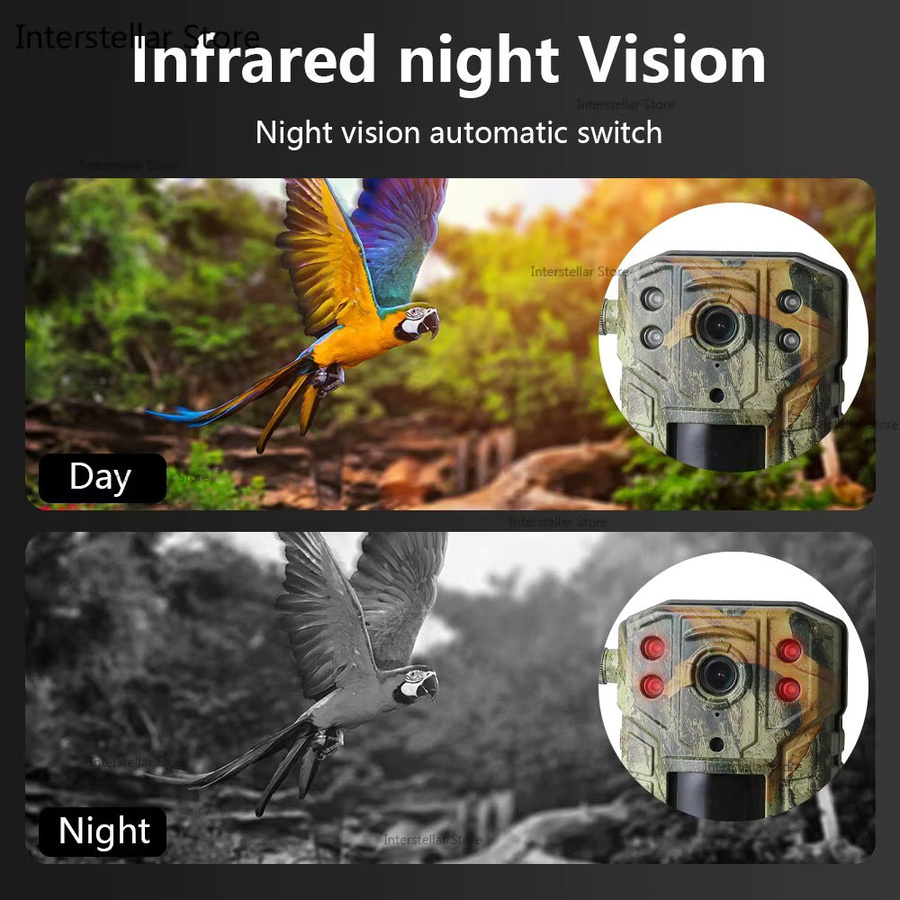 NUOYING Outdoor 4G Jagdkamera mit HD Live-Überwachung und Zwei-Wege-Sprachintercom in Multicolour - Bild 5