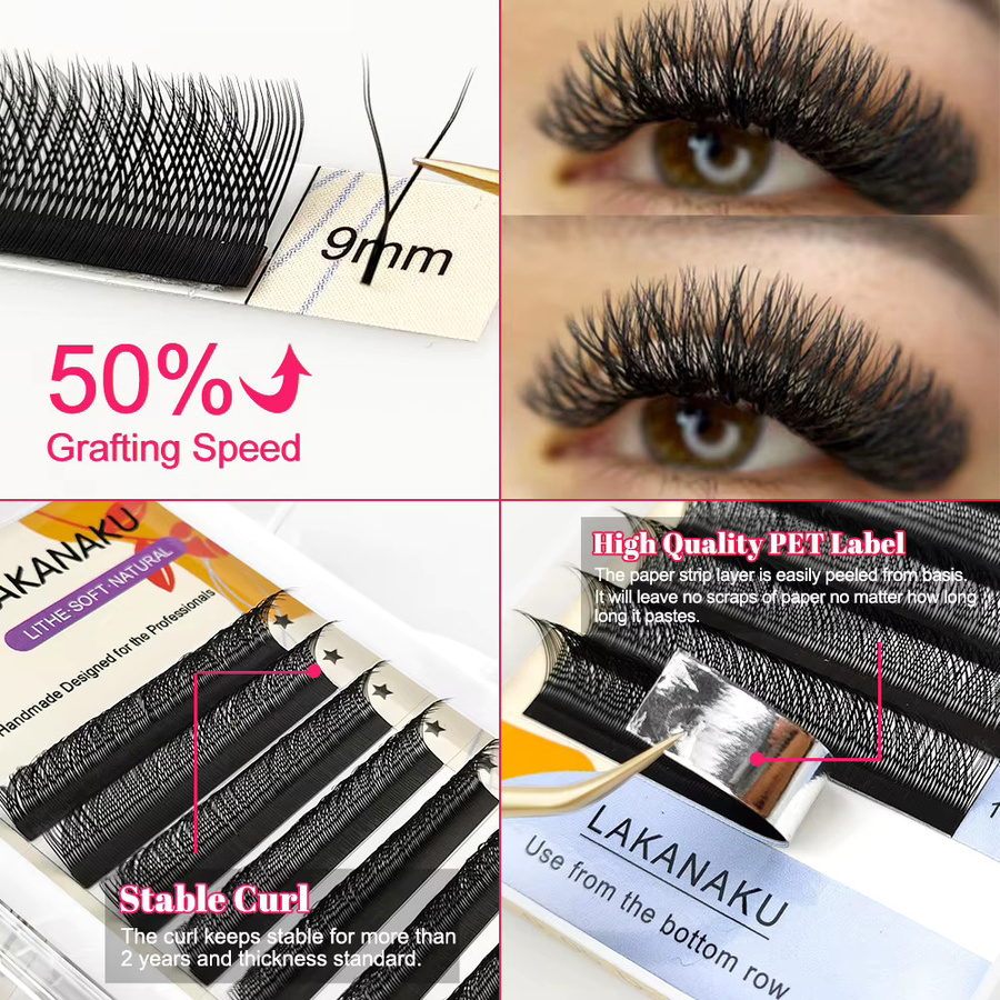 LAKANAKU YY Wimpernverlängerung, Black, Unisex - Bild 3