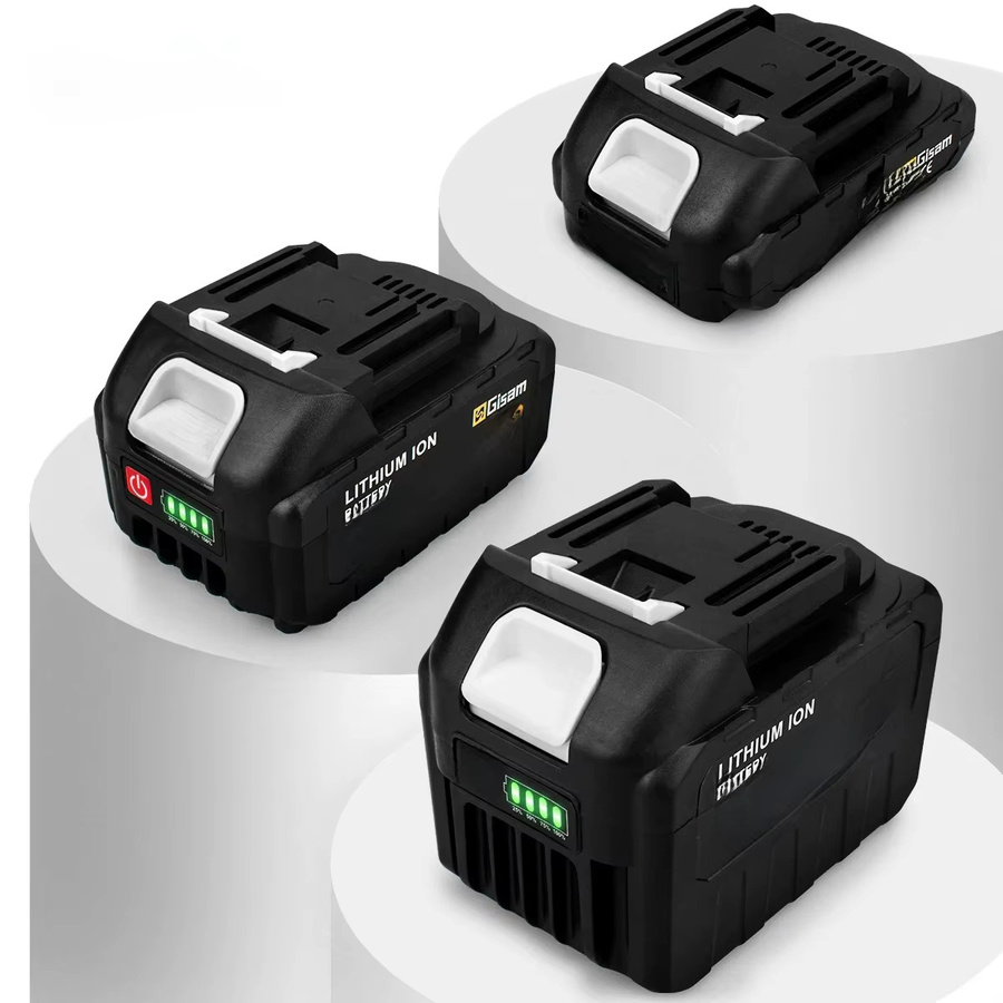 Gisam Wiederaufladbarer Lithium-Ionen-Akku 4,5Ah für Makita 18V, Farbe: Schwarz - Bild 4