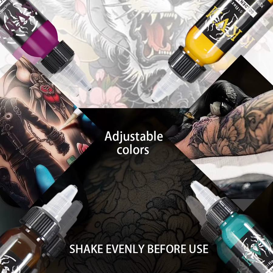 KVM Tattoo Tinte, 30 ml, 14 Farben - Bild 3