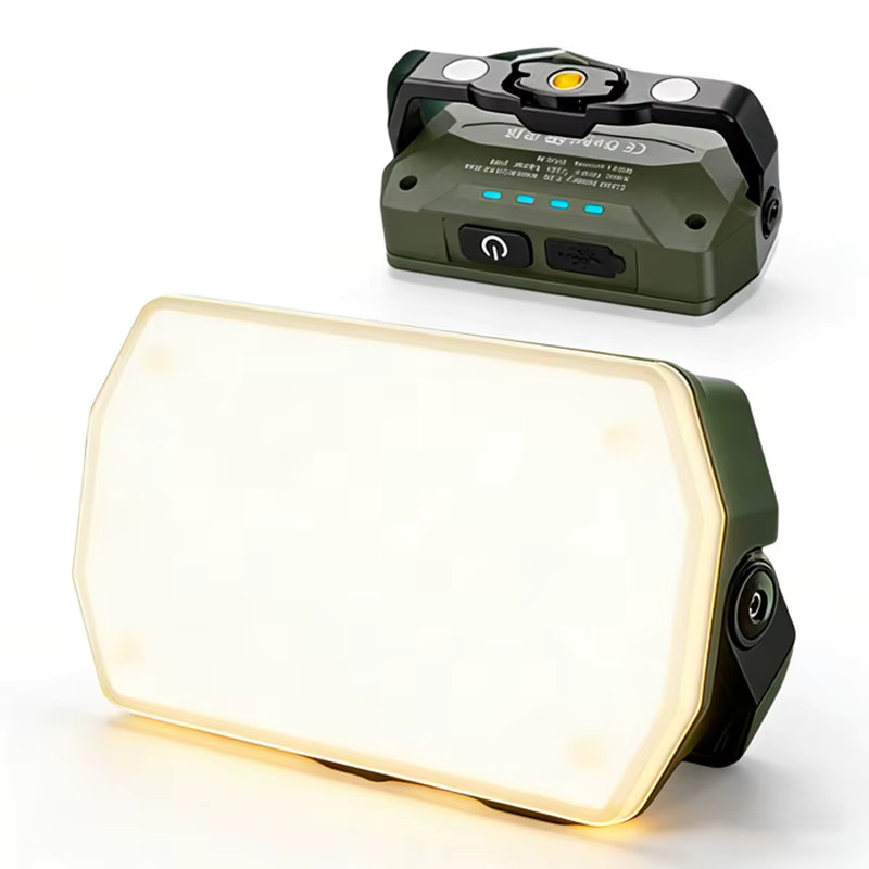 NEWBIRTH Tragbare Outdoor-Camping-Laterne mit 4000 mAh Akku, wiederaufladbares Arbeitslicht mit Magnet und Notlichtfunktion, Weiß - Bild 7