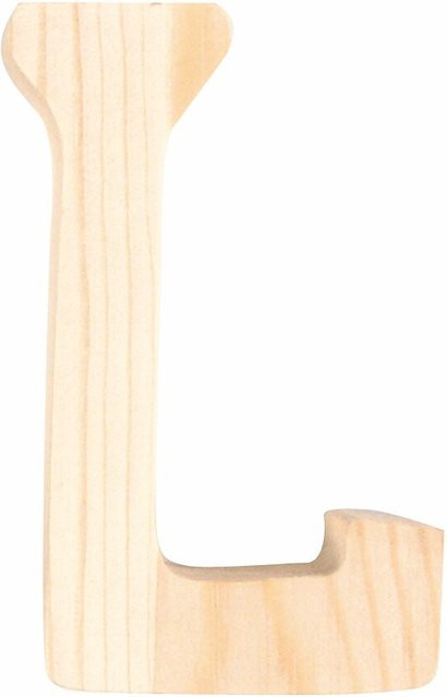 Rico Design Holz-Buchstabe L für die Tischdekoration, Höhe: 8,0 cm - Bild 1