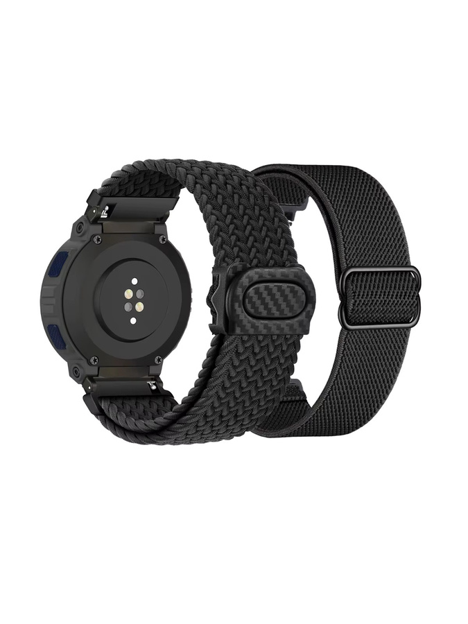 DAINU Uhrenarmband, Nylon, Schwarz, Amazfit Active Edge, Unisex - Bild 6
