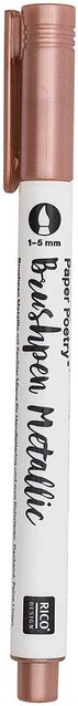 Rico Design Paper Poetry Metallic Brushpen in Roségold mit 1-5mm Spitze - Bild 1