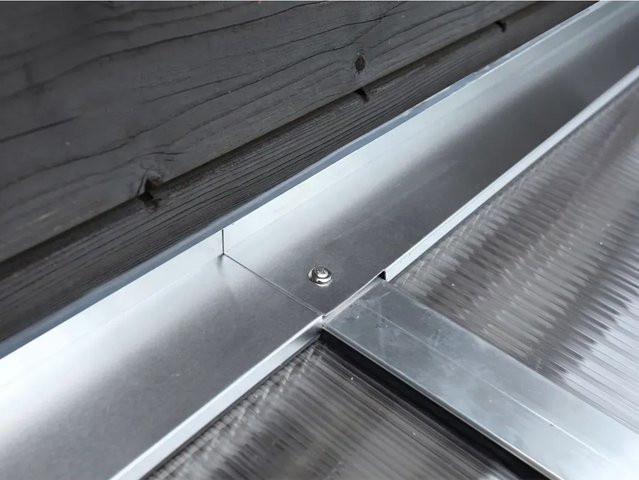 Skan Holz Wandanschlussprofil-Set für Terrassenüberdachungen aus Aluminium in Silber, B/H: 541 x 541 cm - Bild 1