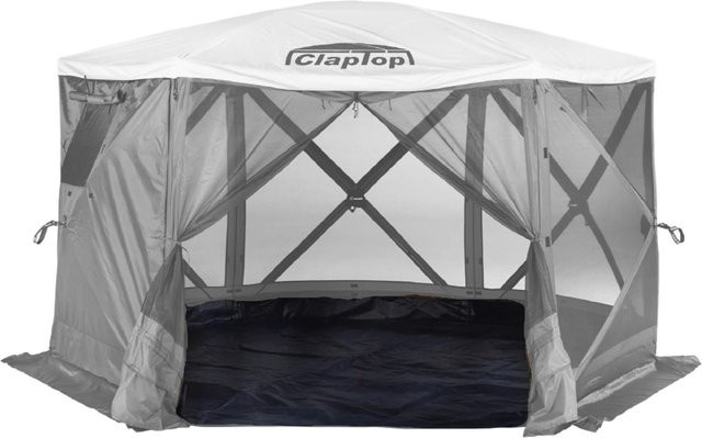 Claptop Boden für Faltpavillon aus Polyurethan, Schwarz, B/T: 366 x 366 cm - Bild 1