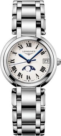 Longines Armbanduhr, Quarz, Edelstahl, Silber, Weiß, Damen - Bild 1