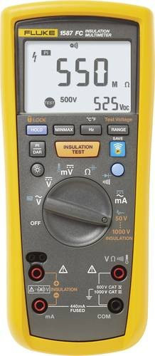Fluke 1587 FC Isolationsmessgerät in Gelb mit Messbereichen bis 1000 V und 2 GΩ - Bild 1