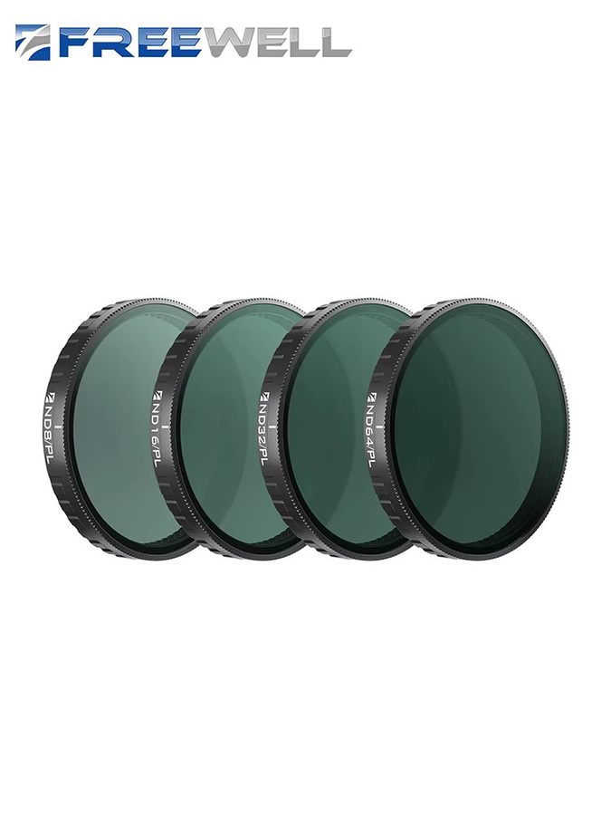 Freewell ND/PL- und ND-Filter-Kit 4er-Pack für DJI Osmo Action 6 in Schwarz - Bild 5