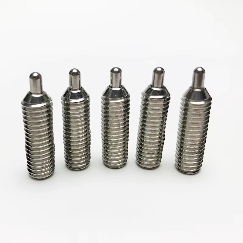 Federstiftschrauben Set aus 304 Edelstahl mit Sechskant-Kugelkopf in Silber - Bild 2