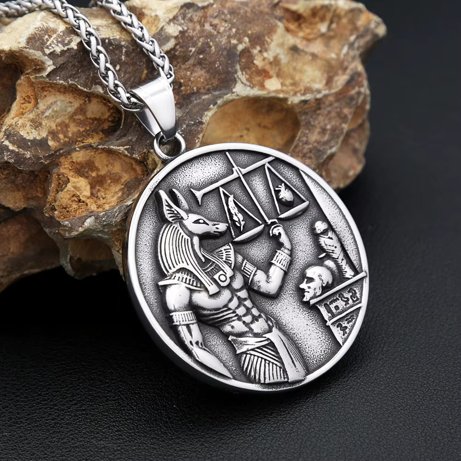 NORTHMAN Anhänger Halskette, Edelstahl, Silber, Vintage, Unisex - Bild 2