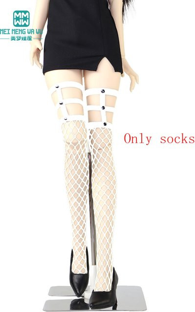 meimengwawu Puppenzubehör, Socken, Weiß, Plüsch / Textil - Bild 1