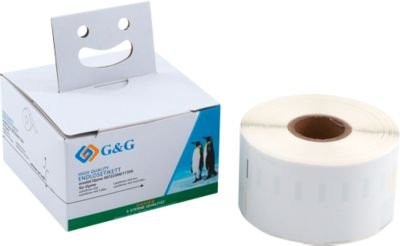 G&G Adress-Etiketten Weiß, Permanent, 260 Stück, B: 89 mm, H: 36 mm - Bild 1