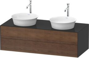 Duravit Waschtischunterschrank White Tulip in Weiß Hochglanz, B/T/H: 130 x 55 x 40,8 cm - Bild 1