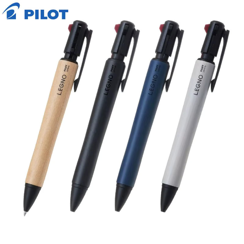 Pilot LEGNO 2+1 Multifunktionsstift mit Kugelschreiber und Druckbleistift in Schwarz und Rot - Bild 3