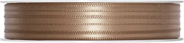Halbach Satinband aus Polyester in Beige, Breite: 0,3 cm, Länge: 10 m - Bild 1