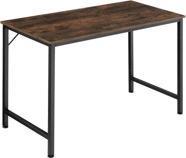 tectake Schreibtisch Jenkins im Industrial Style aus Holz und Stahl, Farbe Braun, B/T/H: 120 x 60 x 75,5 cm - Bild 2