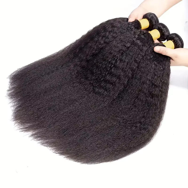 COVERQUEEN Haarbundles, Peruanisches Remy Haar, Grob Yaki, 28 Zoll - Bild 2