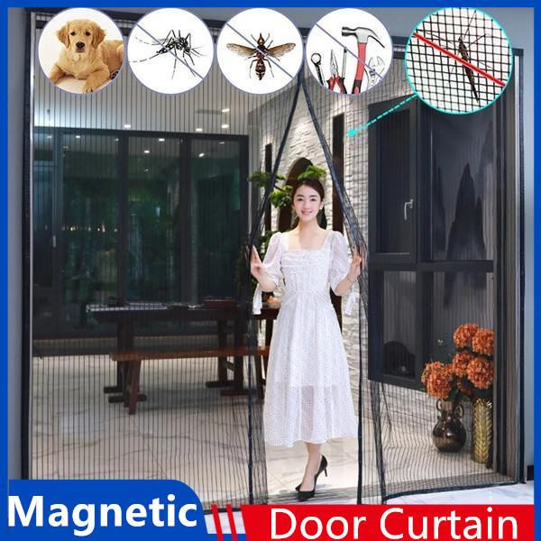 Sufdarj Home Textiles Magnetisches Moskitonetz als Fliegengitter Türvorhang mit automatischem Verschluss, B x H: 240 x 240 cm - Bild 3