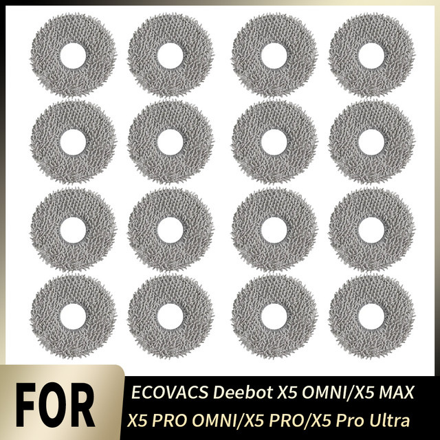 Ecovacs Deebot X5 OMNI X5 PRO X5 MAX X5 Pro Ultra Ersatzteil-Kit mit Mopp-Pads in Grau - Bild 1