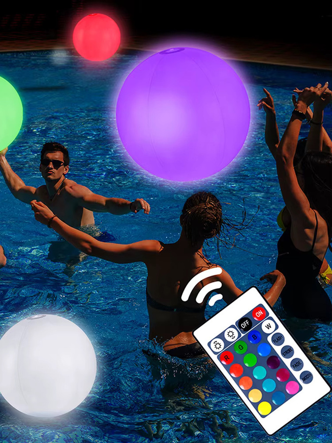 APWIKOGER Leuchtender Hüpfball, LED-Ball mit Fernbedienung, Bunt / Mehrfarbig - Bild 7