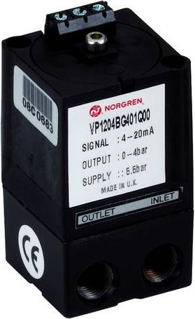 IMI Norgren Druckregelventil VP1208BG101Q00 in Schwarz aus Zink und Nylon - Bild 1