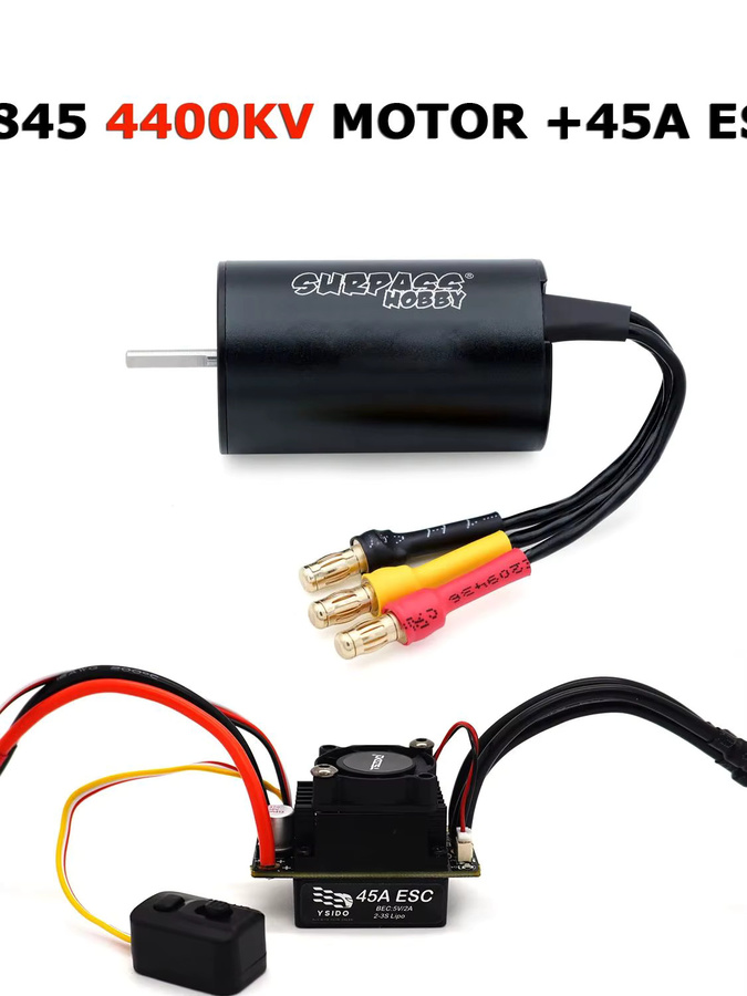 SurpassHobby Wasserdichter bürstenloser Motor mit 35A 45A ESC, Set/Bundle, 1:18 - Bild 2