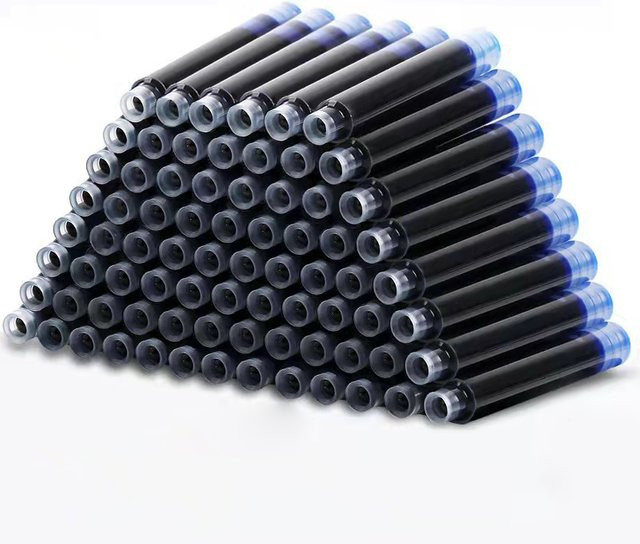 Brunnen Tintenpatronen Set mit 4 Farben, 50 Stück, Durchmesser: 2,6 mm und 3,4 mm, Schreibwaren für Schule und Büro - Bild 1
