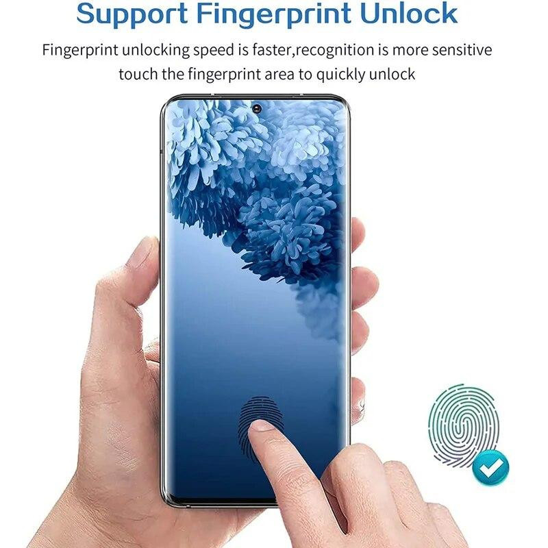 3er-Set Displayschutzfolie aus gehärtetem Glas für Samsung Galaxy S20 FE 5G, S22 Plus und Galaxy A71, transparent - Bild 3