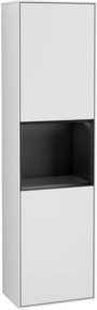 V&B Finion Hochschrank mit Wandbeleuchtung und LED-Beleuchtung, Weiß lackiert, B: 41,8 cm, H: 151,6 cm - Bild 1