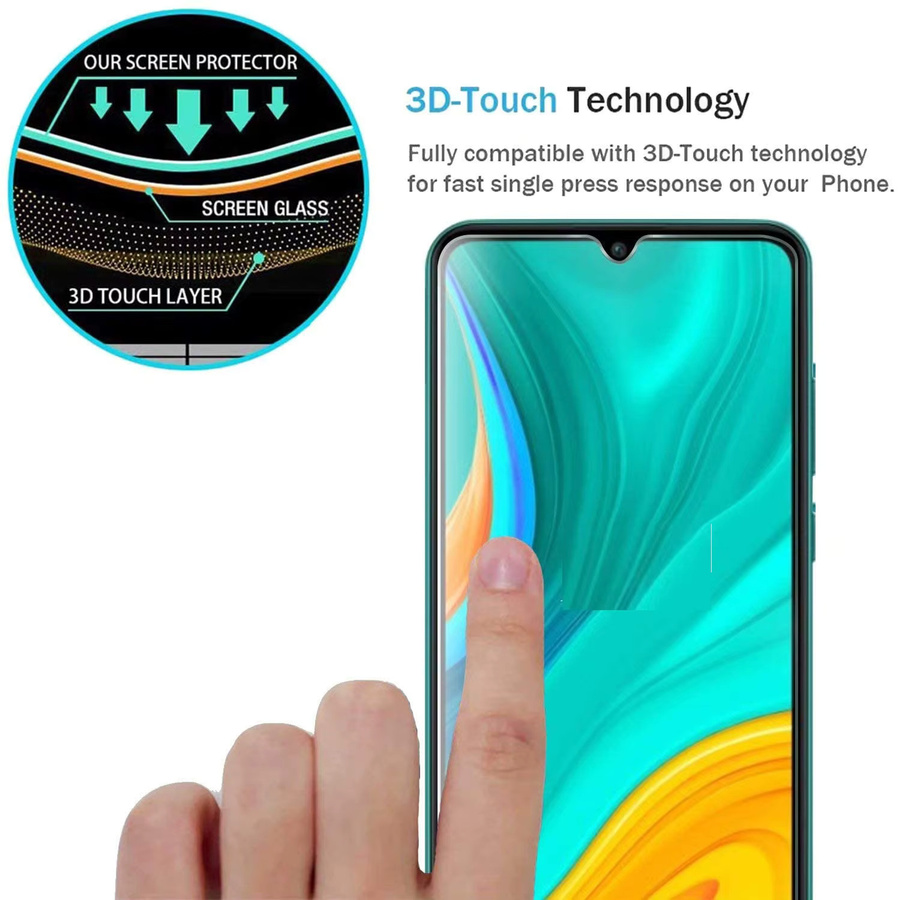 4 Stück Displayschutzfolie aus gehärtetem Glas für Huawei Y6 Y7 Y9 Pro Prime 2019 in Transparent - Bild 1