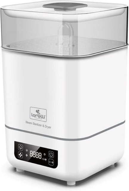 Lorelli Sterilisator und Trockner 2 in 1 mit Touchscreen-Display, Messbecher und 2 Körben, weiß und transparent - Bild 1