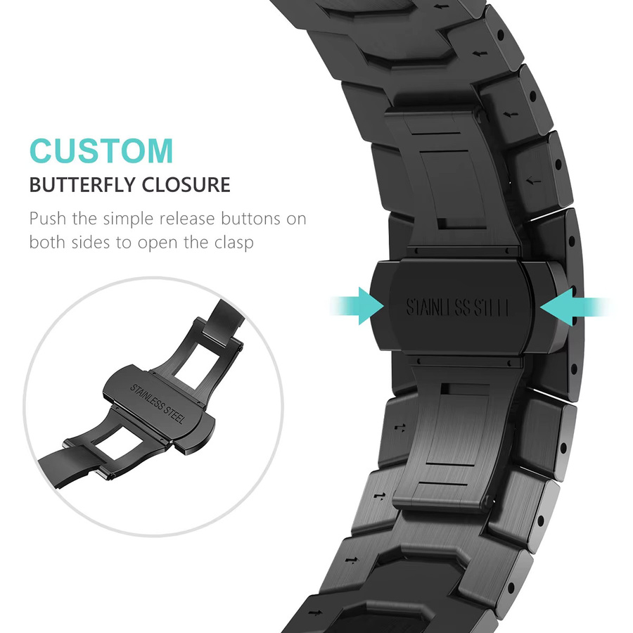 Uhrenarmband Edelstahl, Iron Man, für Apple Watch - Bild 1