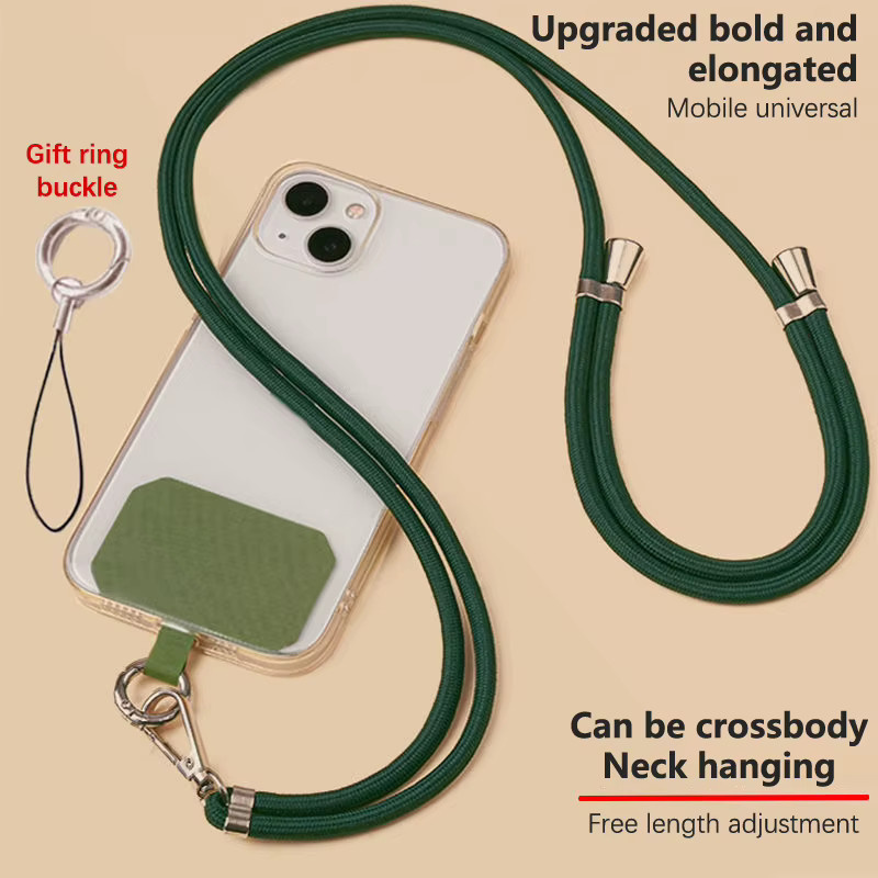 Universelles Umhängeband für Halsketten mit Clip in Blau, verstellbares langes Hängeseil und Anti-Verlust-Lanyard-Zubehör für Mobiltelefone - Bild 2
