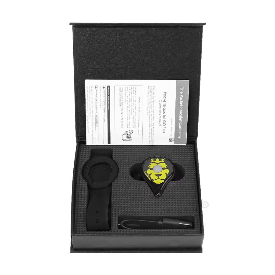 MBCHIPSTAR Bluetooth Armband für Powermon Go Plus mit USB-Ladefunktion und digitaler Uhr in Schwarz - Bild 6