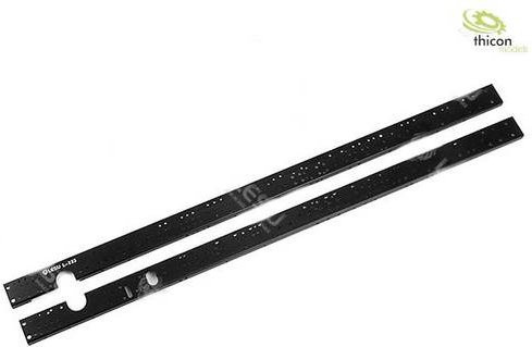 Thicon Models 50294 Rahmenprofil in Schwarz aus Alu für den Maßstab 1:14 - Bild 1
