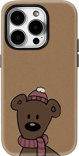 Winterbär Robuste Handyhülle für iPhone 17 16 15 14 13 Pro Max Plus mit Magnetfunktion und Doppelschicht-Schutz - Bild 1