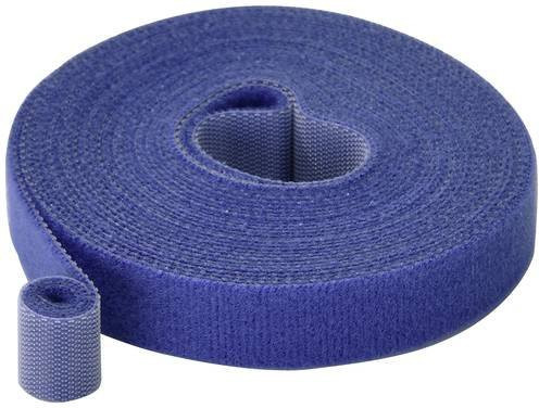 TRU COMPONENTS Klettband zum Bündeln aus Polyamid, Blau, Länge: 5 m, Breite: 15 mm - Bild 1