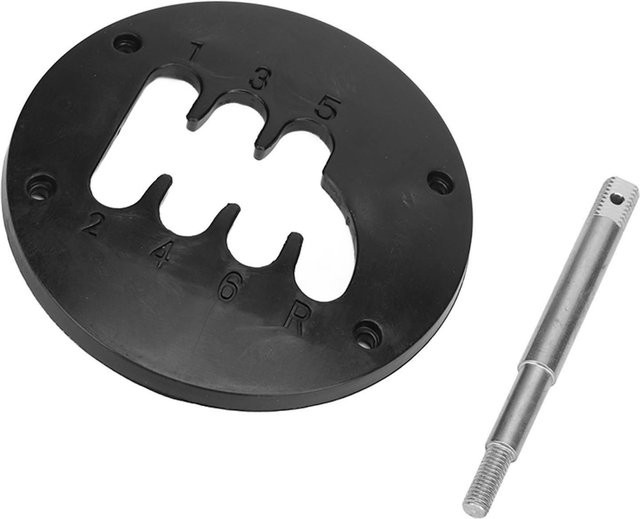 Professionelle Short Shifter Mittelplatte mit 95mm Hebel für Thrustmaster TH8A in Schwarz - Bild 1